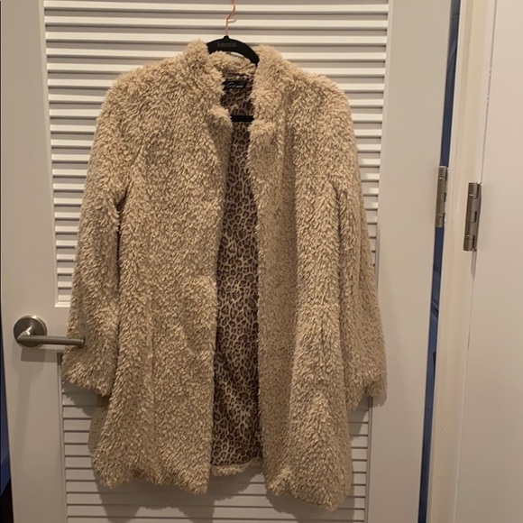 Kenneth Cole New York Mid Length Faux Fur Jacket - Picture 2 of 5